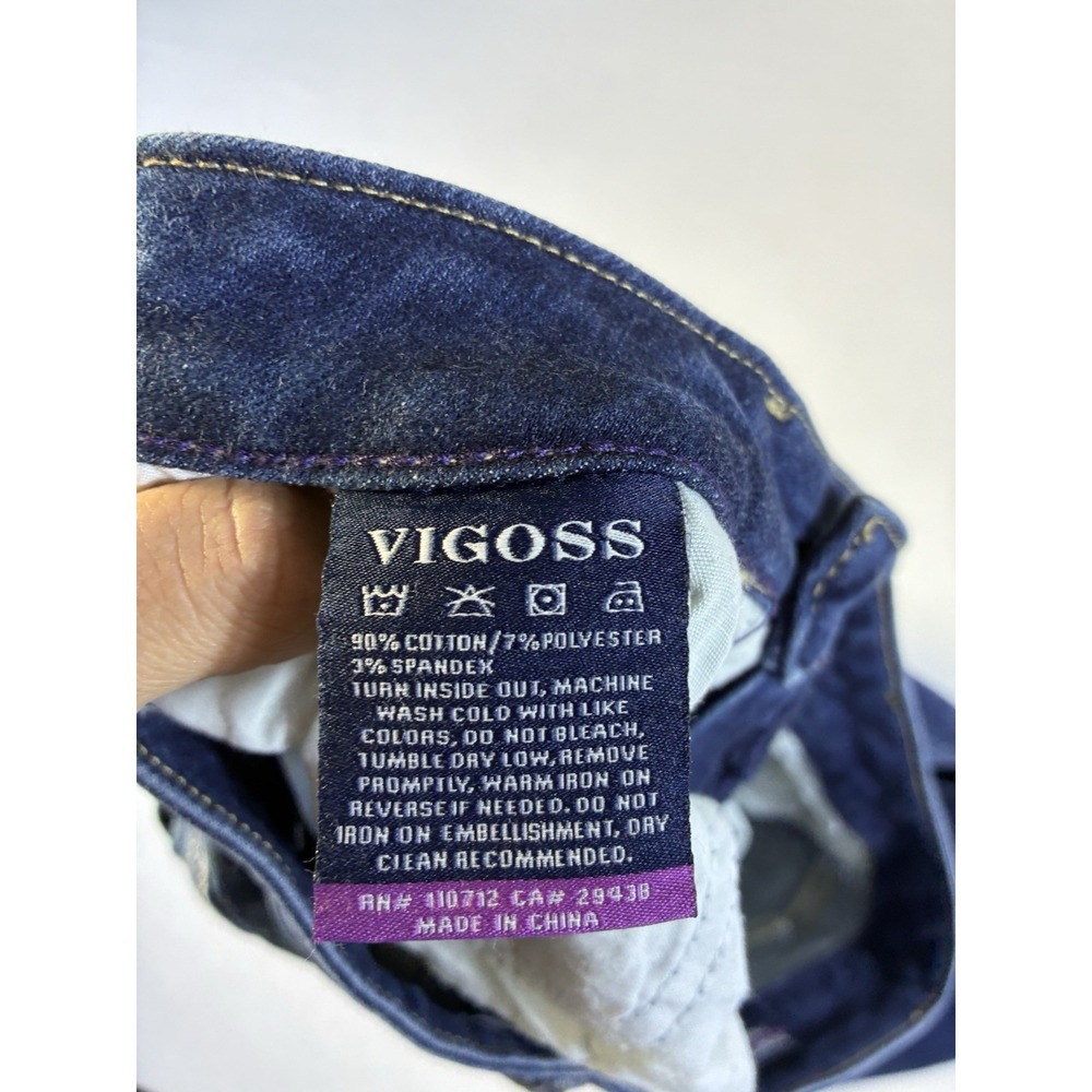 Vigoss Thompson‎ Tomboy Classic Fit Distressed Jeans Womens W29 L25 Blue - Picture 5 of 10